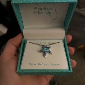 Silver Starfish Necklace